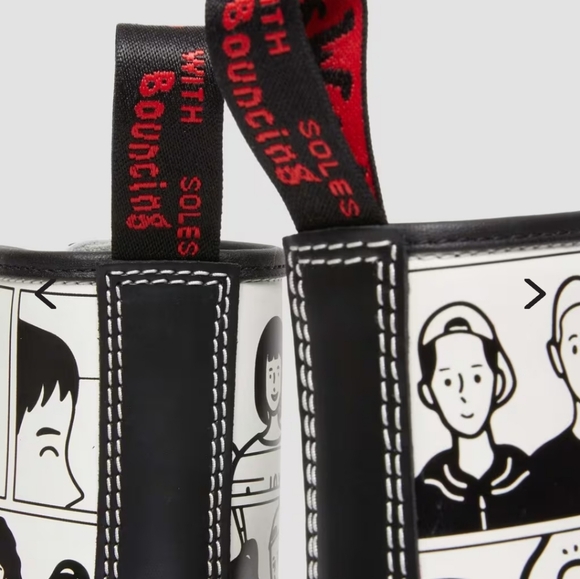 1460 PRIDE Edition Dr. Martens Leather Lace Up Boots Designed by Fuyuki Kanai - Picture 15 of 16